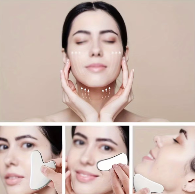 Stainless Steel Gua Sha Massager For Face, Neck, Body