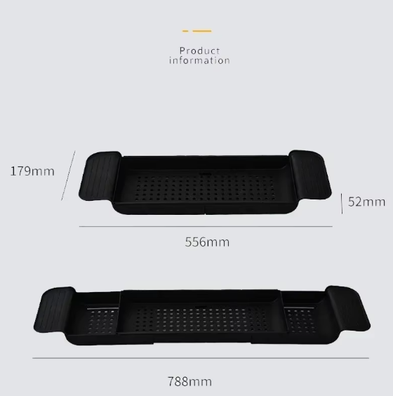 Extendable Bathtub Tray