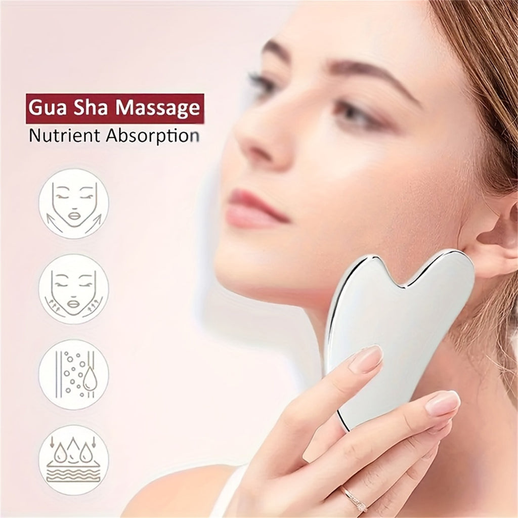 Stainless Steel Gua Sha Massager For Face, Neck, Body