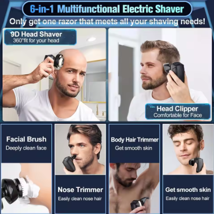 Electric Detachable Head Shaver